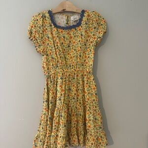 $18 ADD ON peek little peanut floral tiered dress 8Y Zara Hanna Andersson‎ Gap